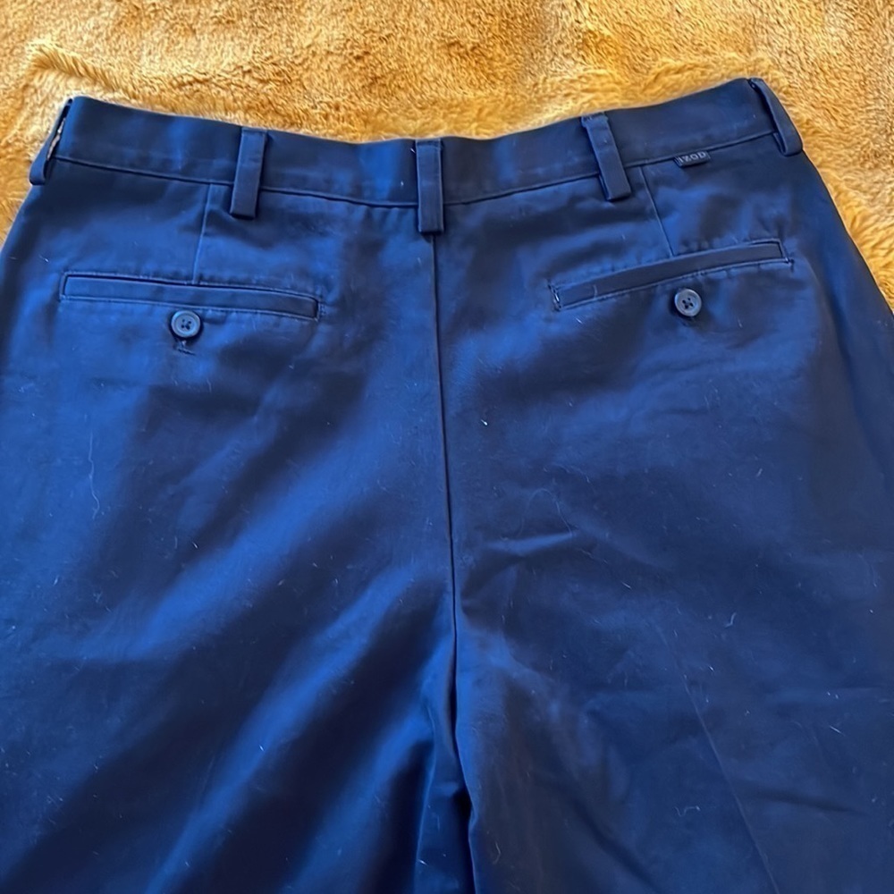 izod Men’s Trouser Pants Navy Size 34 - Picture 4 of 5
